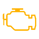 Motor arıza lambası (check engine) simgesi