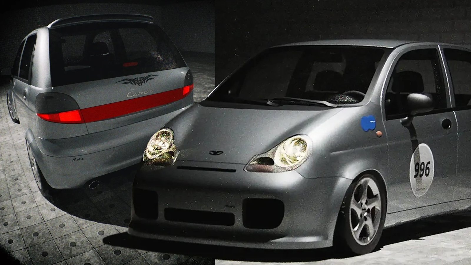 Bağımsız Tasarımcı Daewoo Matiz Modelini Porsche 996 Detaylarıyla Yeniden Yorumladı