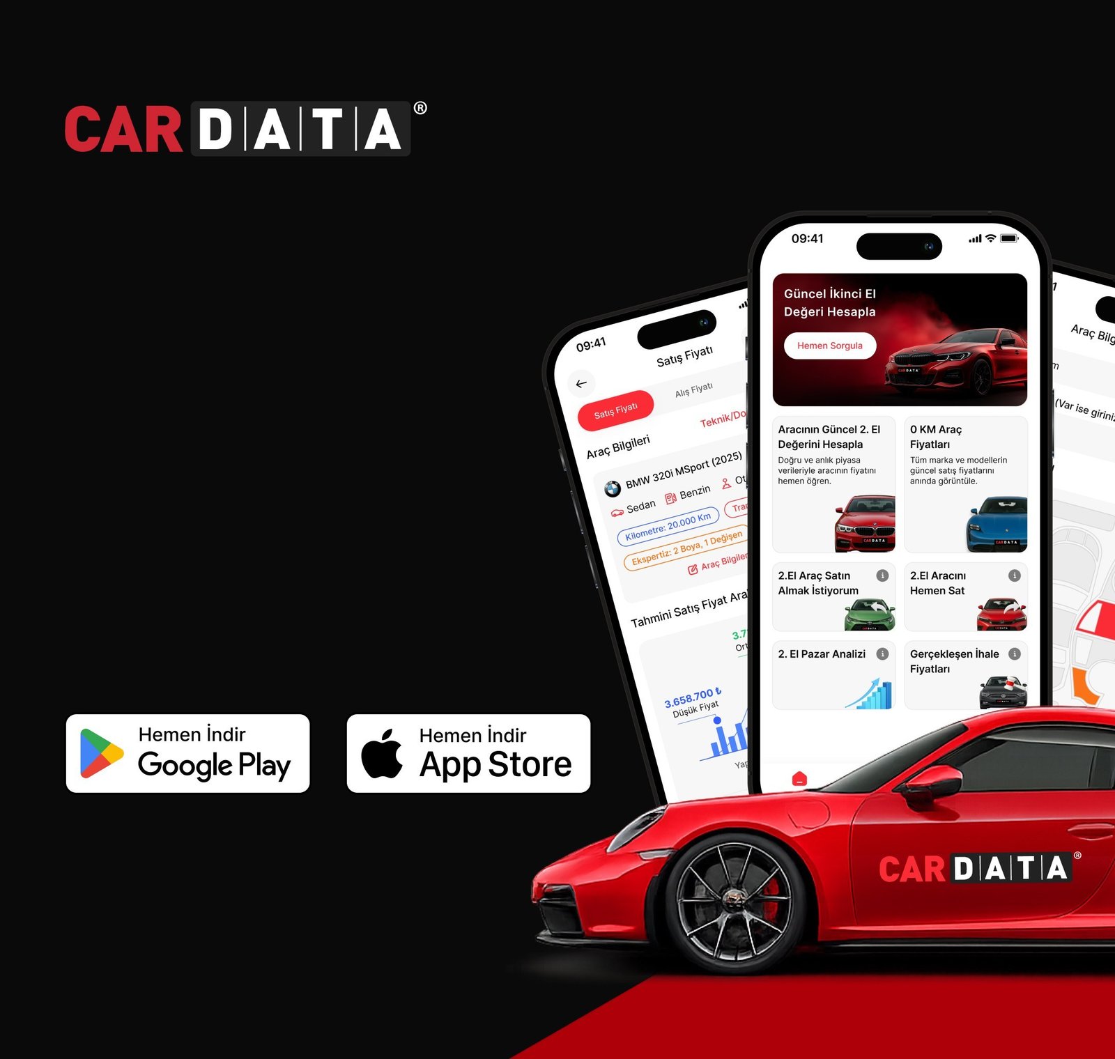 İkinci El Araç Değerleme Teknolojisi Cardata Garanti BBVA Mobil'de