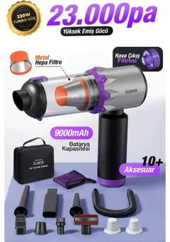 Auhma AHV-29 kablosuz araç süpürgesi (22.000 Pa, üfleme özellikli)